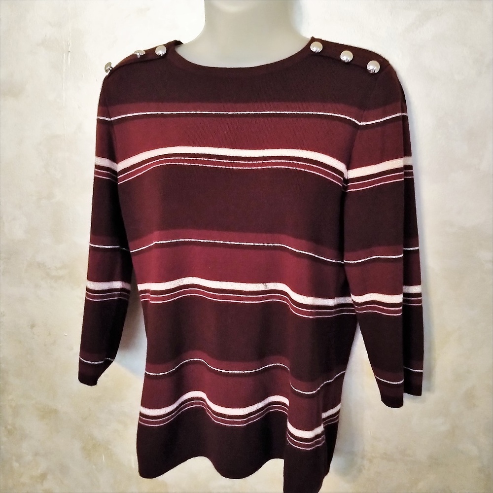 Dress Barn 3/4 Sleeve Sweater EUC L